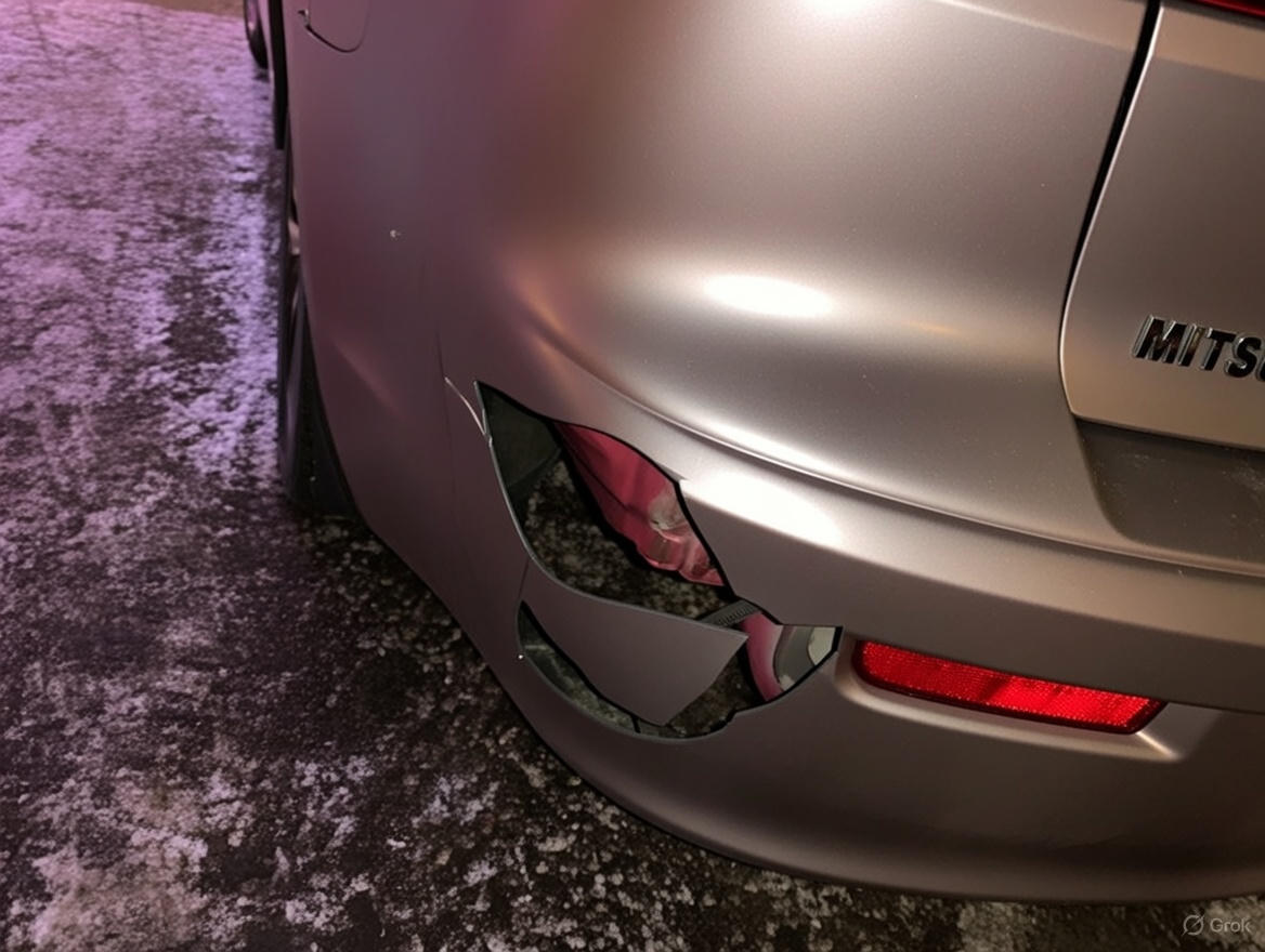 восстановление бампера MITSUBISHI LANCER седан (CY/Z_A)